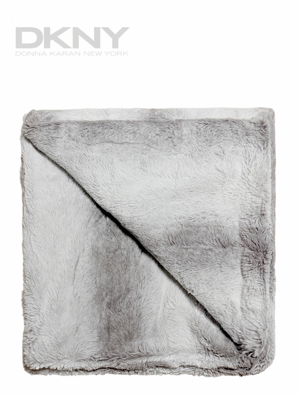 DKNY Faux Fur Throw Blanket